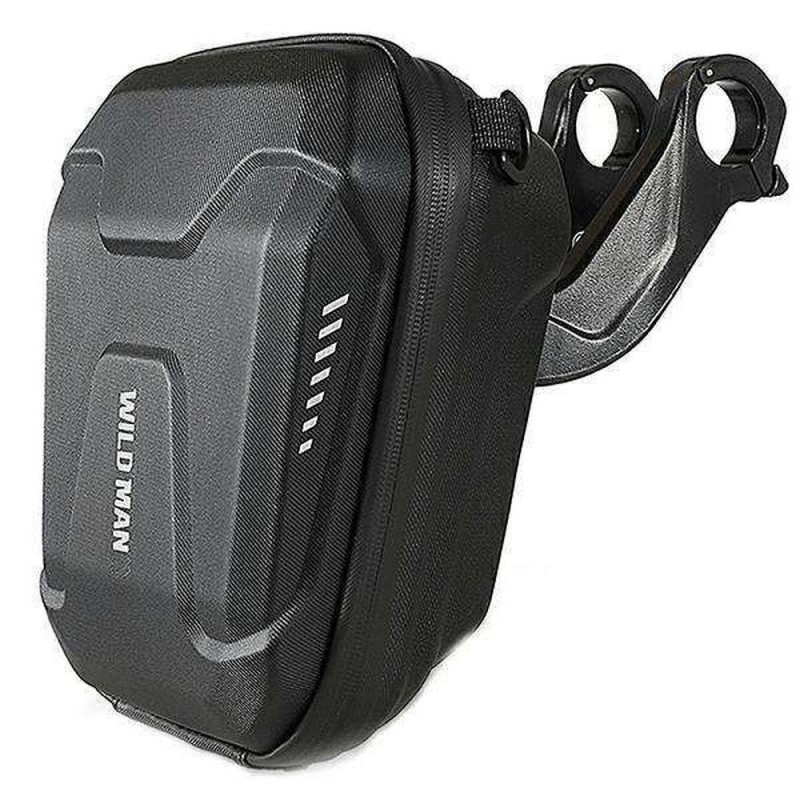 WILDMAN traveling bag for bike handlebars with zipper 3L E8 black WILDMAN traveling bag for bike handlebars with zipper 3L E8 black