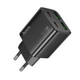 Phone charger Hoco 2 x USB C + 2 x USB A QC3.0 PD 3A 30W N56 black