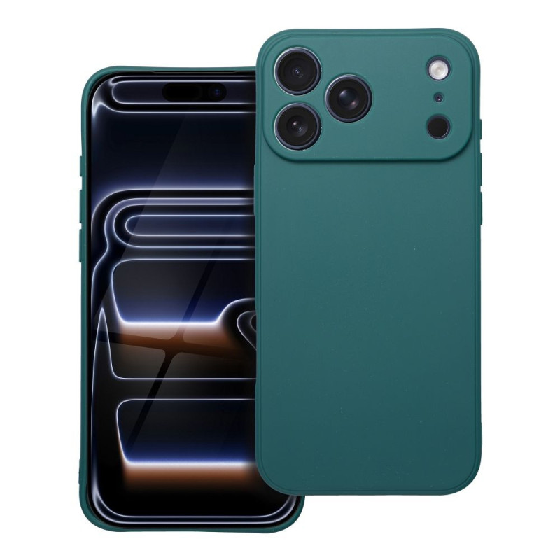 Case for iPhone 17 Pro Max / 18 Pro Max (low camera edge) Matt dark green Case for iPhone 17 Pro Max / 18 Pro Max (low camera edge) Matt dark green
