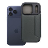 Flip case for iPhone 17 PRO / 18 PRO Razor Book dark green