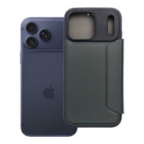 Flip case for iPhone 17 PRO MAX / 18 PRO MAX Razor Book dark green