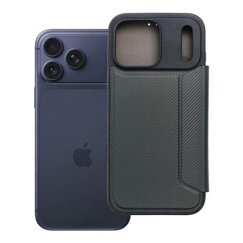 Flip case for iPhone 17 PRO MAX / 18 PRO MAX Razor Book dark green Flip case for iPhone 17 PRO MAX / 18 PRO MAX Razor Book dark green