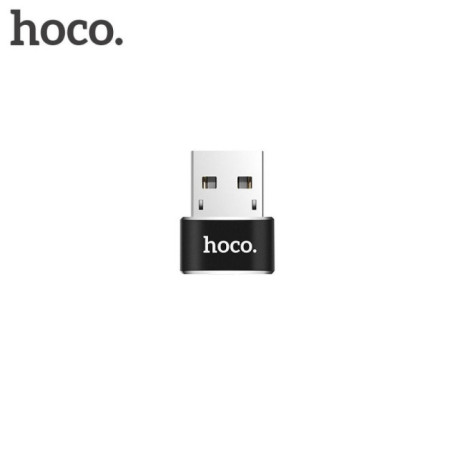Adapter OTG USB A to USB C Hoco UA6 black