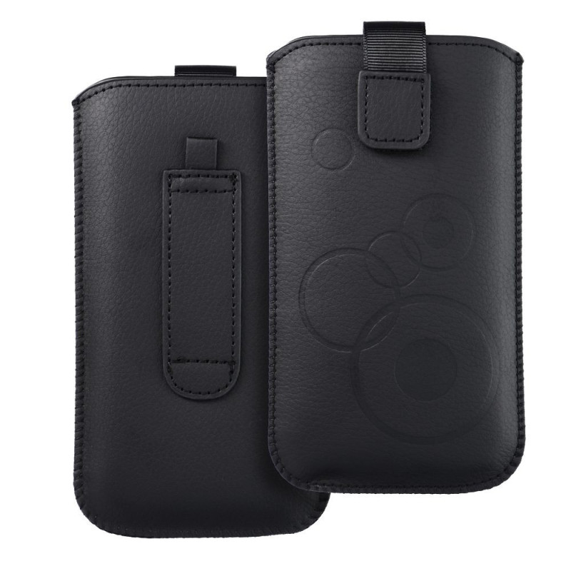 Slip-in phone case sleeve for iPhone 6 PLUS / 7 PLUS / 8 PLUS / XS MAX / 11 PRO MAX/ Samsung S10+/A10/A32/A50 Deko black