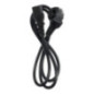 Power cable for computer PC / printer / monitor 230V 16A 1,2 m black