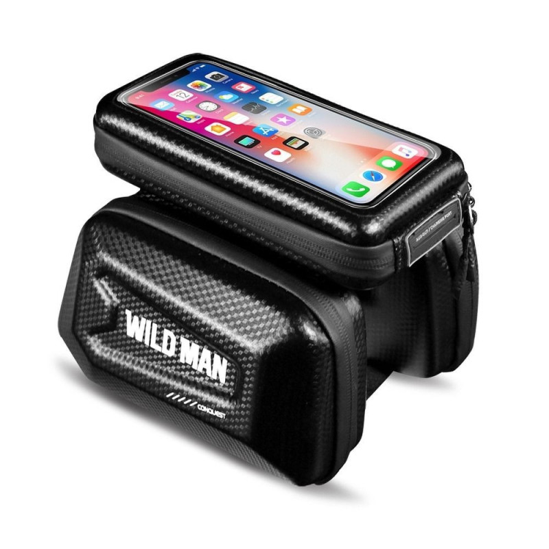 WILDMAN traveling bag for bike frame with zipper E6S 1,2L ( 4 "- 7" ) black