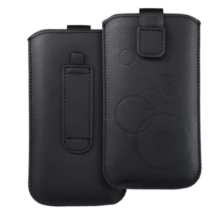 Slip-in phone case sleeve for iPhone 13 / 13 PRO / 14 / 14 PRO / 15 / 15 PRO / Samsung S24 Deko black