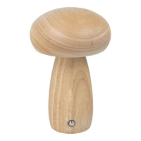 Table lamp bedside mushroom Art Deco wood color MTWTHN