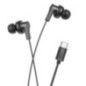 Wire earphones USB C Hoco M114 black Wire earphones USB C Hoco M114 black
