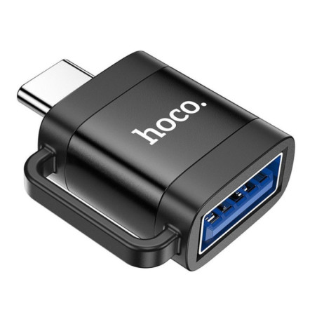 Adapter OTG USB C to USB A Hoco 3A UA31C black