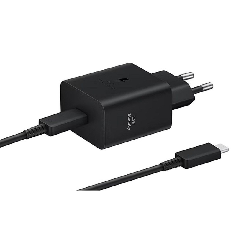 SAMSUNG original charger Type C + cable Type C  to Type C PD 3A 45W EP-T4511XBEGEU black blister