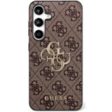 GUESS case for SAMSUNG S25 FE GUHCS25FE4GMGBR (PU Leather 4G Metal Logo) brown