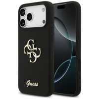 GUESS case for IPHONE 17 Pro Max GUHCP17XSC4GSMK (Silicone W/ Big 4G Script) black