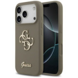 GUESS case for IPHONE 17 Pro GUHCP17LSC4GSMW (Silicone W/ Big 4G Script) brown