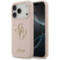 GUESS case for IPHONE 17 Pro GUHCP17LSC4GSMP (Silicone W/ Big 4G Script) pink GUESS case for IPHONE 17 Pro GUHCP17LSC4GSMP (Silicone W/ Big 4G Script) pink