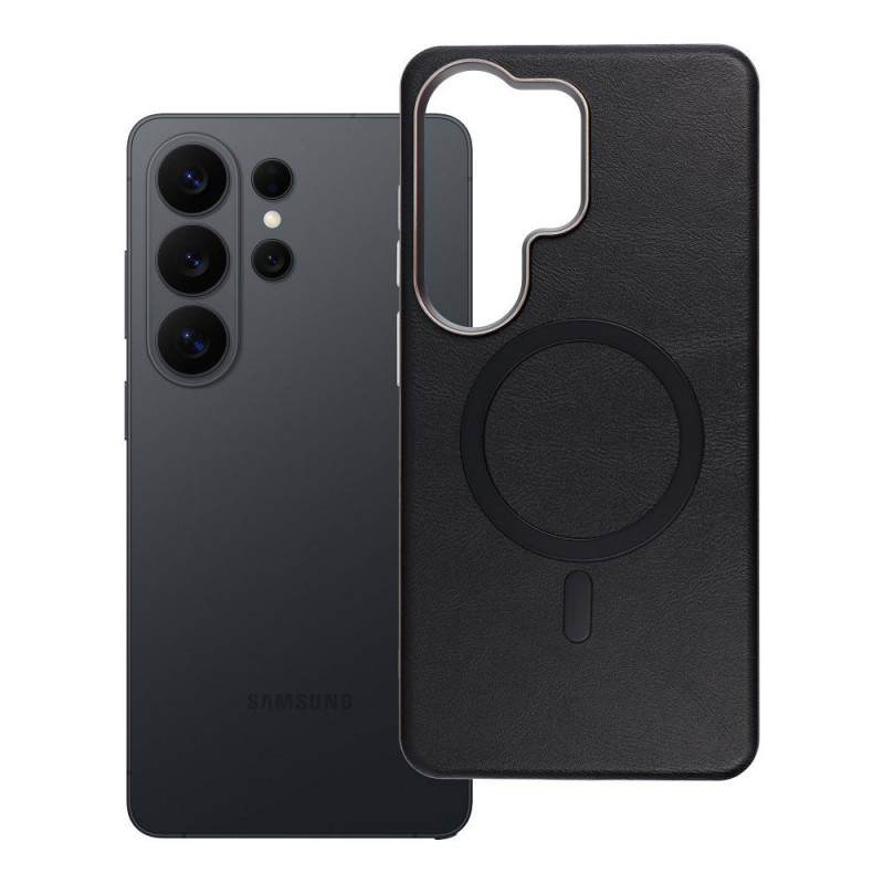 Case for Samsung S26 ULTRA Gentleman Mag Cover compatible with MagSafe black Case for Samsung S26 ULTRA Gentleman Mag Cover compatible with MagSafe black