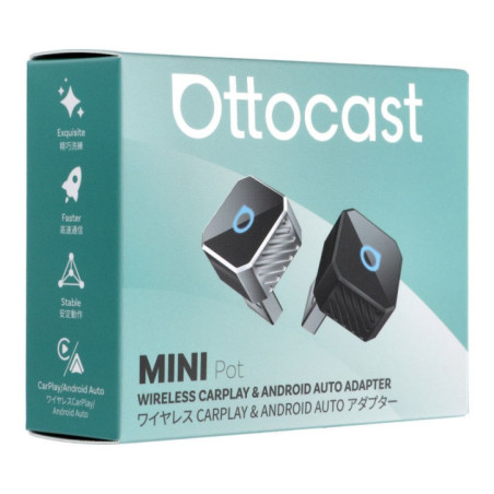 Wireless car adapter OTTOCAST Mini Cube T3 silver