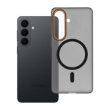 Case for Samsung S26 Go Orange compatible with MagSafe black