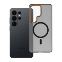 Case for Samsung S26 ULTRA Go Orange compatible with MagSafe black