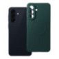 Case for Samsung A57 Silicone Mag Cover compatible with MagSafe (camera protection) green
