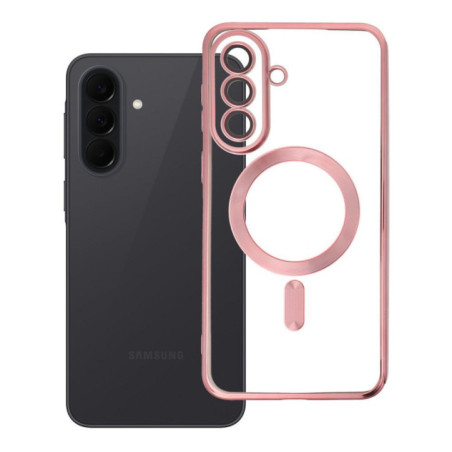 Case for Samsung A37 Electro Mag Cover compatible with MagSafe gold-rose