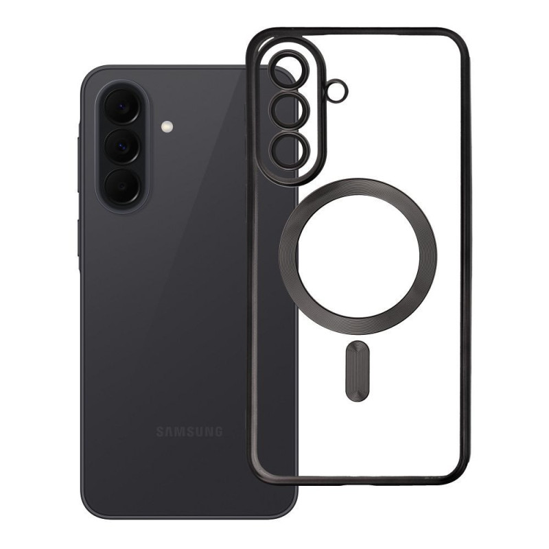 Case for Samsung A37 Electro Mag Cover compatible with MagSafe black