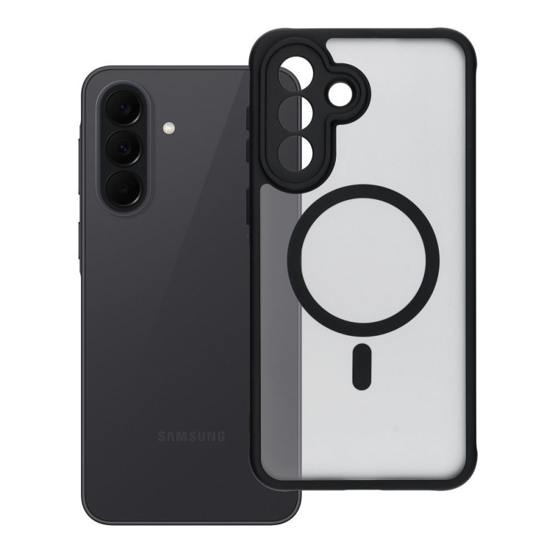 Case for Samsung A37 Full Matte Mag Cover compatible with MagSafe black Case for Samsung A37 Full Matte Mag Cover compatible with MagSafe black