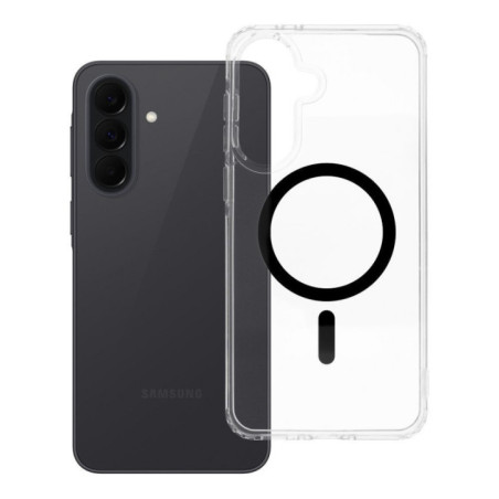 Case for Samsung A37 Drop Glue Colorful Ring Mag Cover compatible with MagSafe black