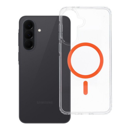 Case for Samsung A37 Drop Glue Colorful Ring Mag Cover compatible with MagSafe for  orange