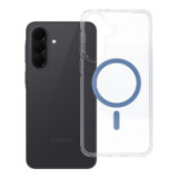 Case for Samsung A37 Drop Glue Colorful Ring Mag Cover compatible with MagSafe light blue