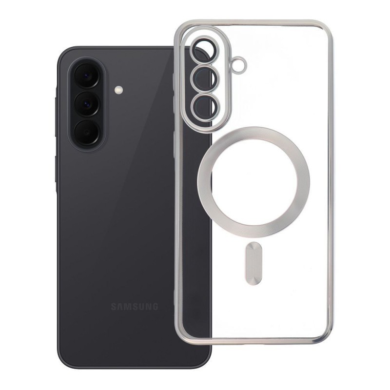Case for Samsung A37 Electro Mag Cover compatible with MagSafe titanium