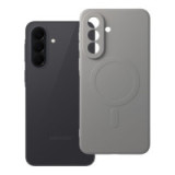 Case for Samsung A37 Silicone Mag Cover compatible with MagSafe (camera protection) titanium gray