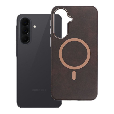 Case for Samsung A37 Gentleman Mag Cover compatible with MagSafe brown
