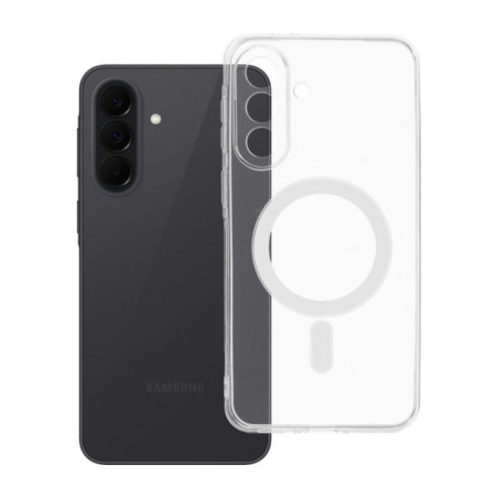 Case for Samsung A37 5G (camera protection) Clear Case 2 mm Mag Cover compatible with MagSafe transparent