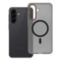 Case for Samsung A37 Go Orange compatible wtih MagSafe black