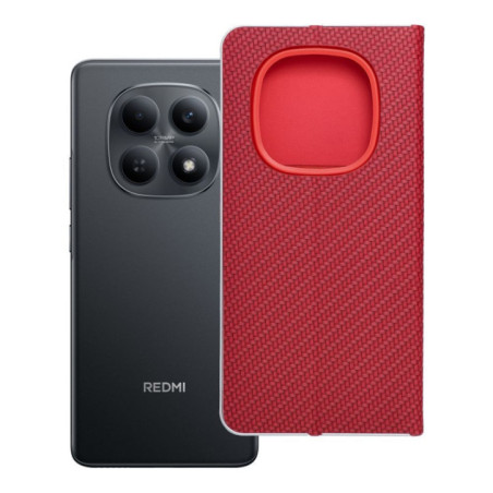 Flip case for Xiaomi Redmi NOTE 15 5G Luna Book Carbon red