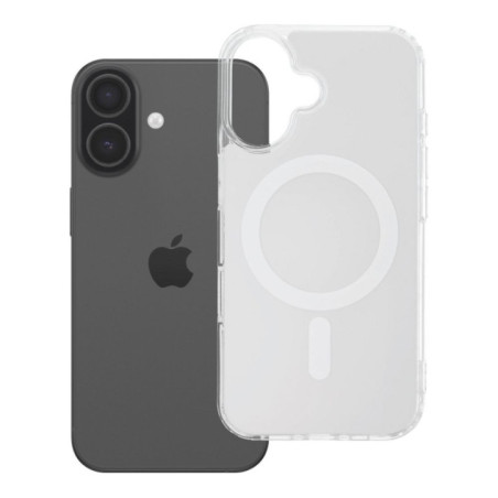 Case for iPhone 16 Clear Fusion Mag Cover compatible with MagSafe white
