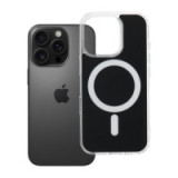 Case for iPhone 16 PRO Clear Fusion Mag Cover compatible with MagSafe black