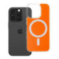 Case for iPhone 16 PRO Clear Fusion Mag Cover compatible with MagSafe hermes orange