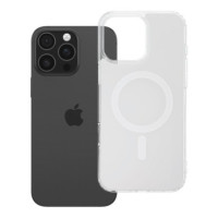 Case for iPhone 16 PRO MAX Clear Fusion Mag Cover compatible with MagSafe white