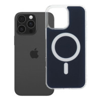 Case for iPhone 16 PRO MAX Clear Fusion Mag Cover compatible with MagSafe navy blue