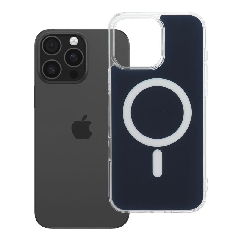 Case for iPhone 16 PRO MAX Clear Fusion Mag Cover compatible with MagSafe navy blue Case for iPhone 16 PRO MAX Clear Fusion Mag Cover compatible with MagSafe navy blue