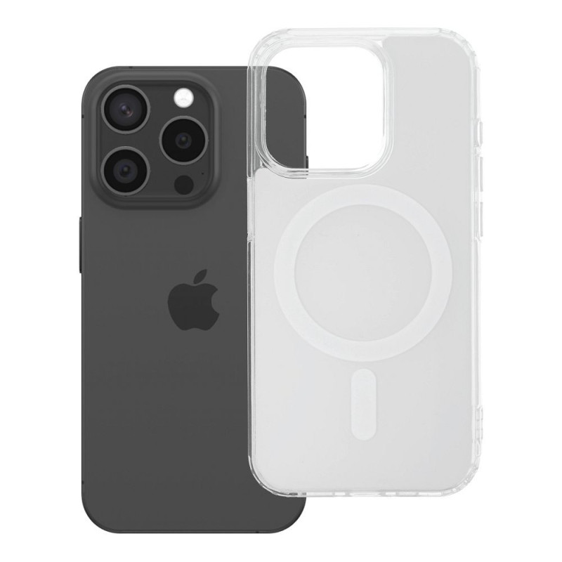 Case for iPhone 15 PRO Clear Fusion Mag Cover compatible with MagSafe white Case for iPhone 15 PRO Clear Fusion Mag Cover compatible with MagSafe white