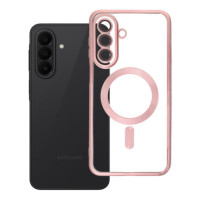 Case for Samsung A27 Electro Mag Cover case compatible with MagSafe rose gold