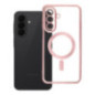 Case for Samsung A27 Electro Mag Cover case compatible with MagSafe rose gold