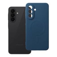 Case for Samsung A27 Silicone Mag Cover compatible with MagSafe (camera protection) blue
