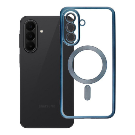 Case for Samsung A27 Electro Mag Cover case compatible with MagSafe titanium blue