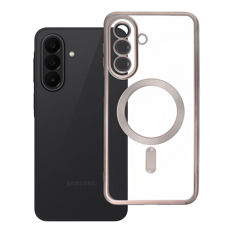 Case for Samsung A27 Electro Mag Cover case compatible with MagSafe titanium grey