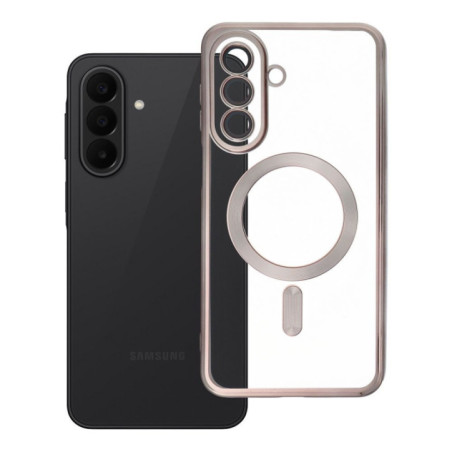 Case for Samsung A27 Electro Mag Cover case compatible with MagSafe titanium grey