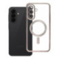 Case for Samsung A27 Electro Mag Cover case compatible with MagSafe titanium grey